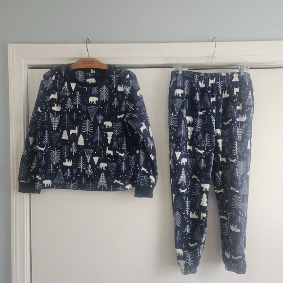 Old Navy Fleece Medium Pajama Set - Picture 1 of 14